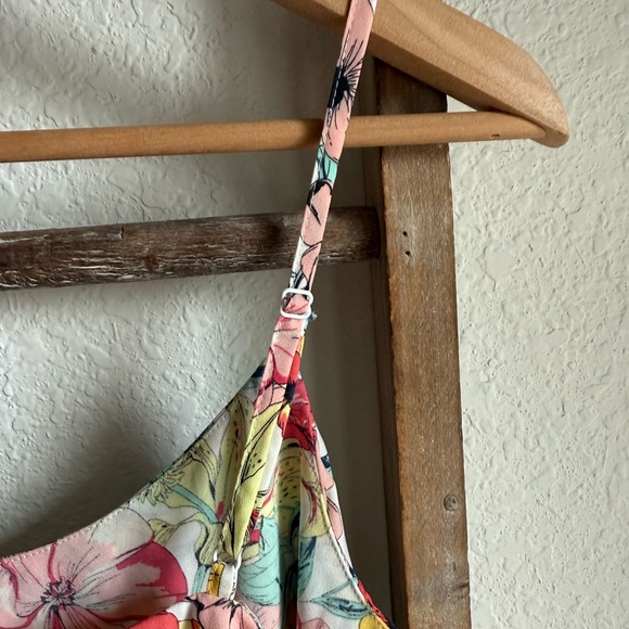 LA Hearts Floral Tiered Crop Top sz: M - Picture 6 of 7